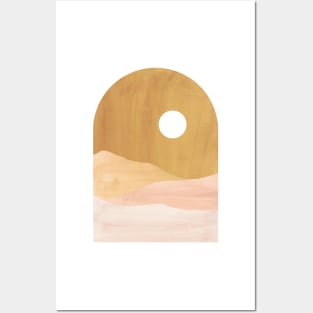 Abstract boho landscape Posters and Art